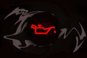 Oil warning light