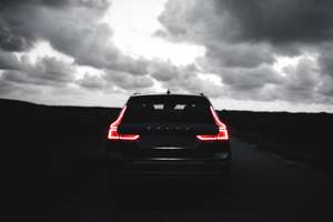 Volvo at night