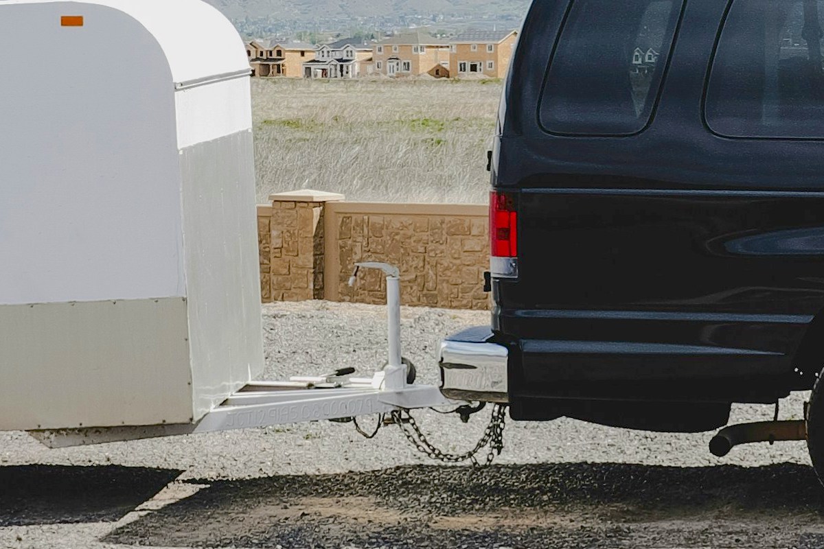 Van tow bar - towing caravan