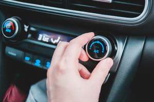 Adjusting the Air conditioning in a car